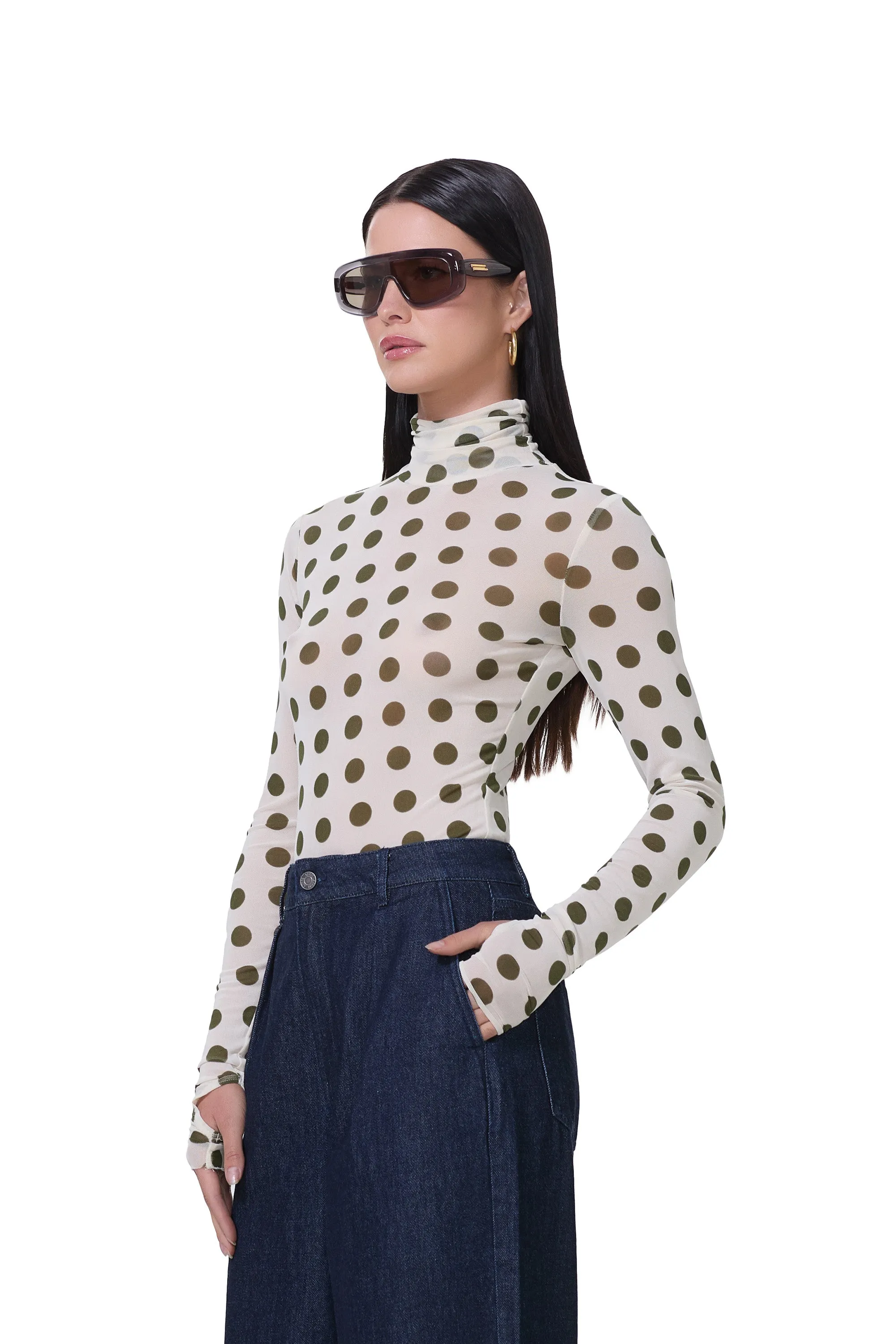 Zadie Top - Birch Dot