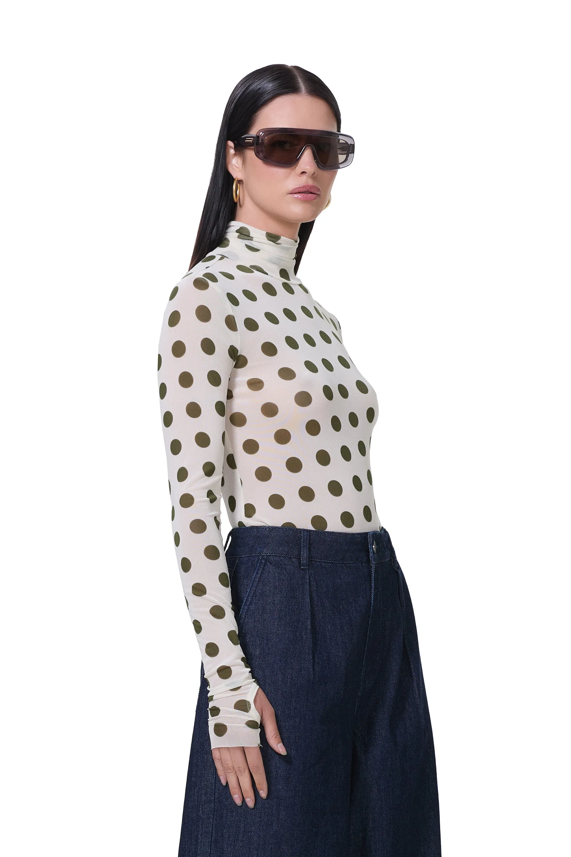 Zadie Top - Birch Dot